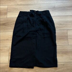 Vintage Shannon black midi skirt size 9/10